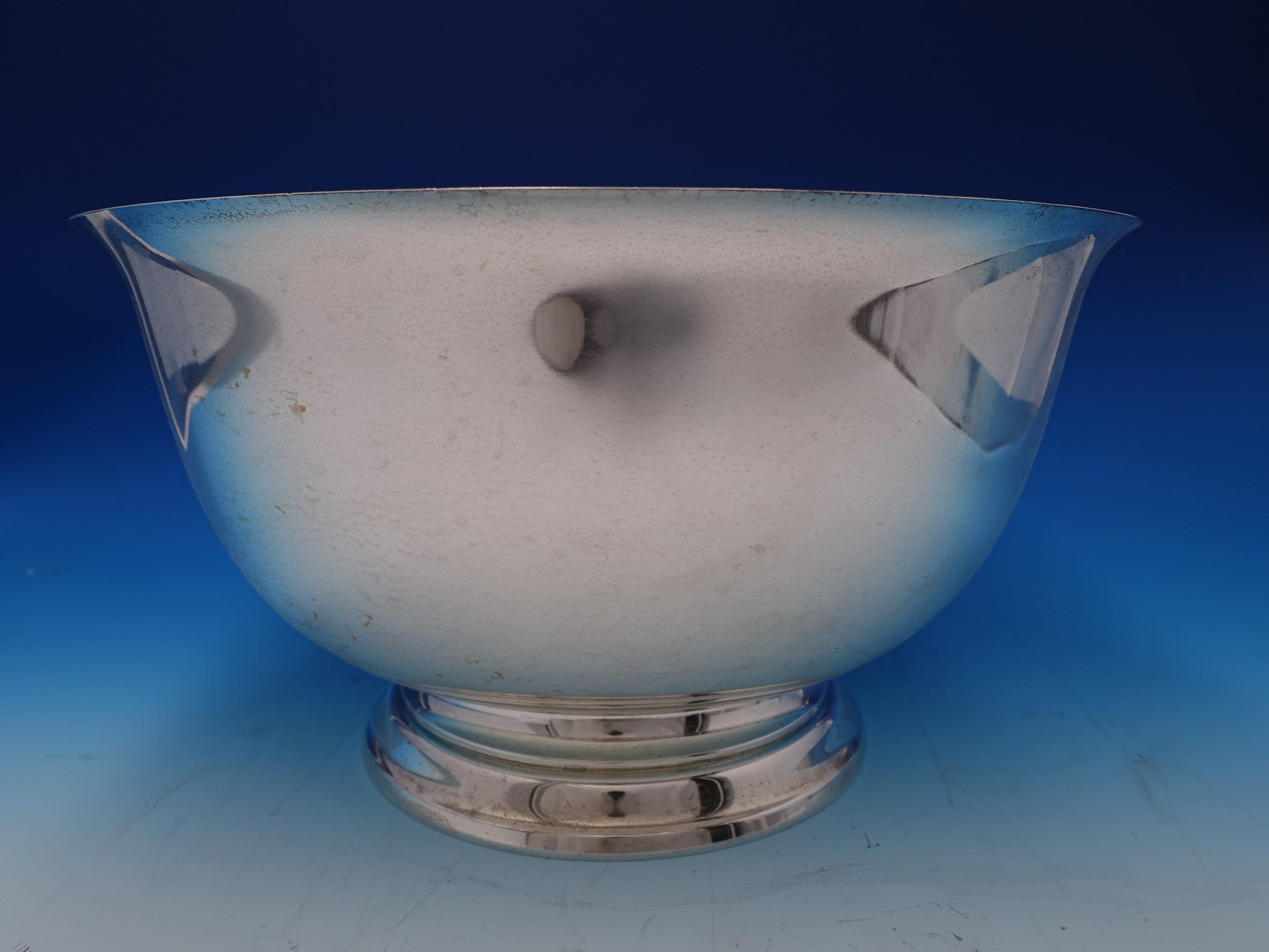 Vintage Gorham Revere Silverplate Punch Bowl 13.25 Large Ladle With Double  Spout an Elegant Serving Piece 