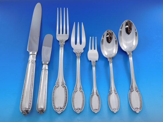 Empire by Buccellati Italy Sterling Silver Flatware Set 47 Pieces Dinner Etsy UK