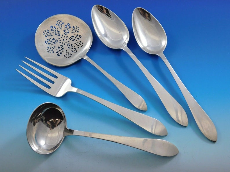 Faneuil by Tiffany & Co. Sterling Silver Essential Serving Set Large 5piece Etsy