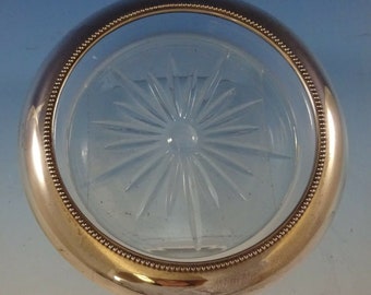 Vintage Frank M. Whiting & Co. Sterling Silver and Glass Coaster