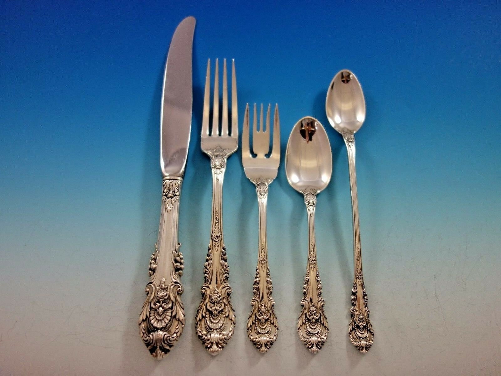 Sir Christopher by Wallace Sterling Silver Flatware Set Service 40