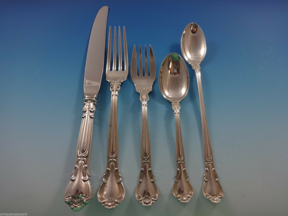 Chantilly by Gorham Sterling Silver Dinner Flatware Set for 8 Etsy