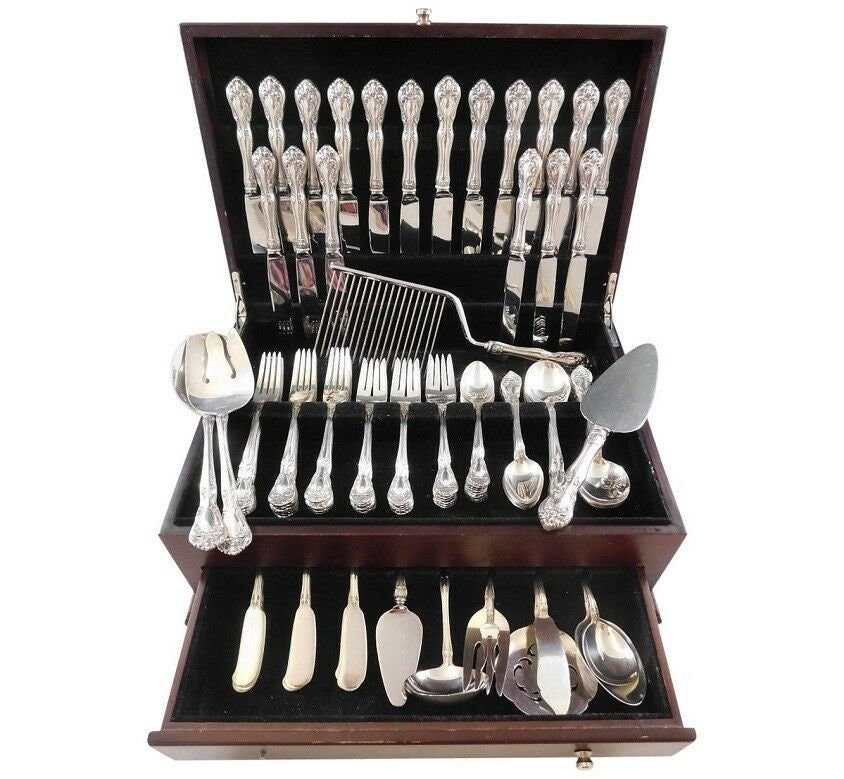 Chateau Rose by Alvin Sterling Silver Flatware Set for 18 Service