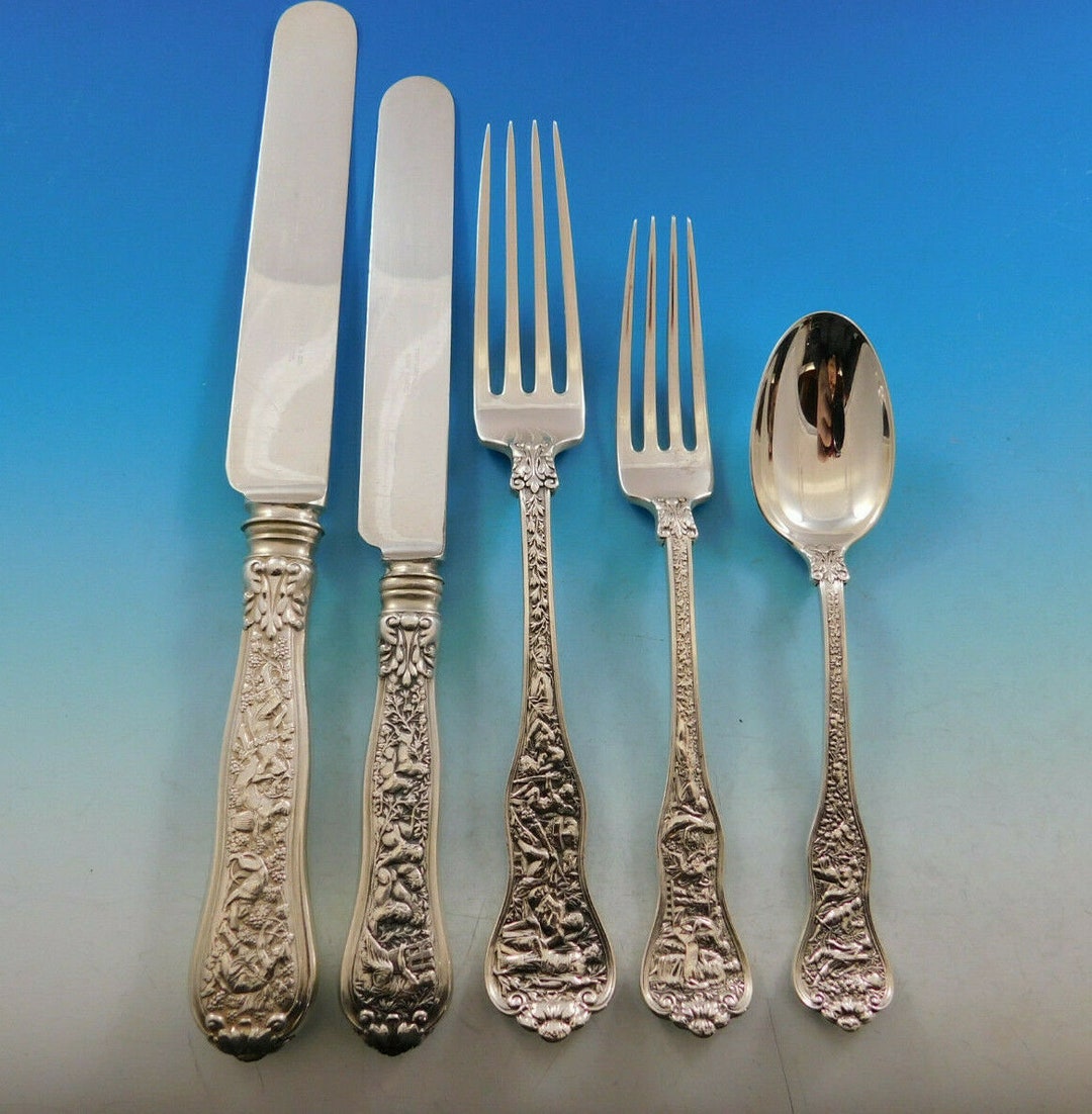 アクセサリー Tiffany&Co. Antique Cutlery Silver Bangl Tiffany & Co Sterling Silver Wave Edge Pattern ELL Serving