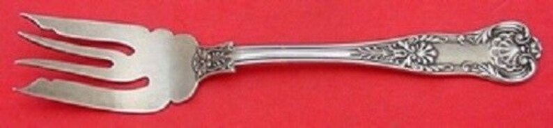 New Queens By Gorham Sterling Silver Cold Meat Fork 7