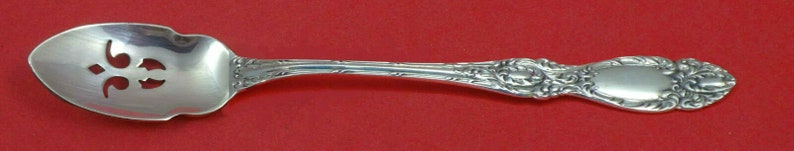 Lucerne By Wallace Sterling Silver Olive Spoon Pierced Long 8 Custom
