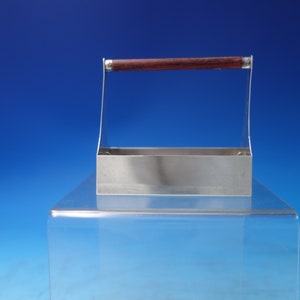 Cartier Sterling Silver Sugar Cube Holder with Wood Handle 2.3 ozt. (#5955)