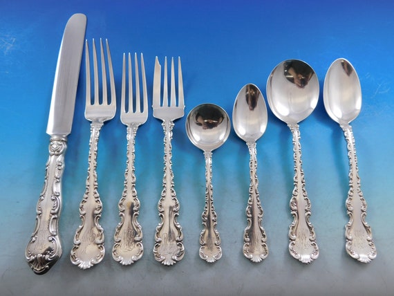 Louis XV by Whiting Sterling Silver Flatware Set for 12 