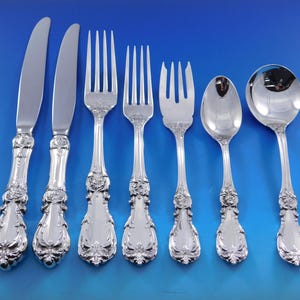 Burgundy by Reed & Barton Sterling Silver Flatware Set 12 Service 84 pcs Dinner