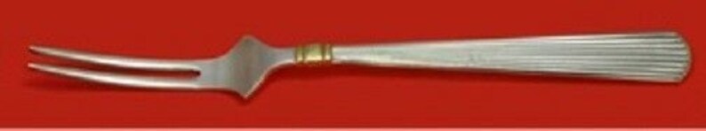 Ashmont Gold by Reed and Barton Sterling Silver Spinach Fork 7 34 Custom
