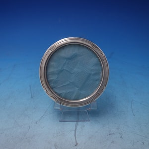 Sterling Silver Picture Frame Circle Round 2 3/4&quot; c.1920 (#5633)