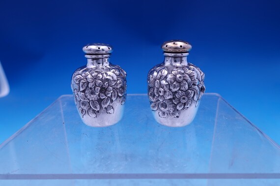 Flora by Shiebler Sterling Silver Salt and Pepper Shaker Set 2pc #2212 (#8845)