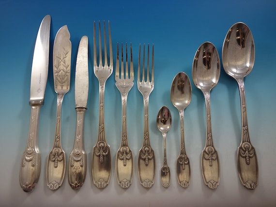 Delafosse by Christofle France Silverplate Flatware Set 12 Service