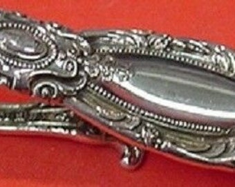 King Richard By Towle Sterling Silver Napkin Clip 2 1/2" Custom