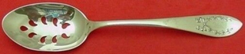 Laurel by Frank Smith Sterling Serving Spoon Pierced 9-Hole 8