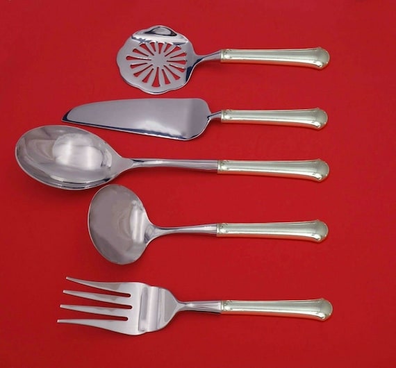 Sterling Rose by Wallace Sterling Silver Wedding Cake Set Server 2pc Custom HHWS