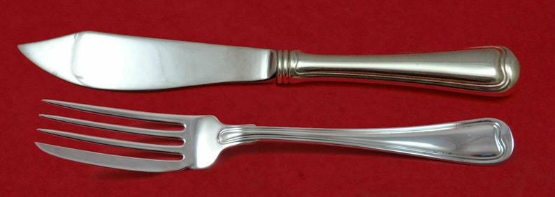 Old French by Gorham Sterling Silver Individual Fish Set 2pc Custom Made