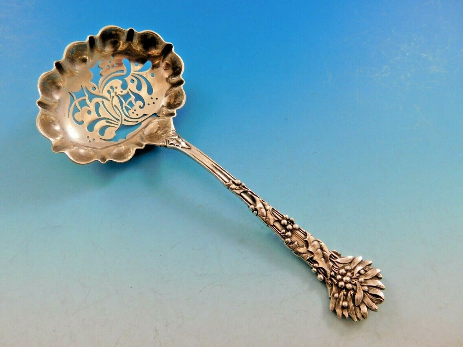 Danish Baroque By Towle Sterling Silver Olive Spoon Ideal 5 7/8" Custom Made