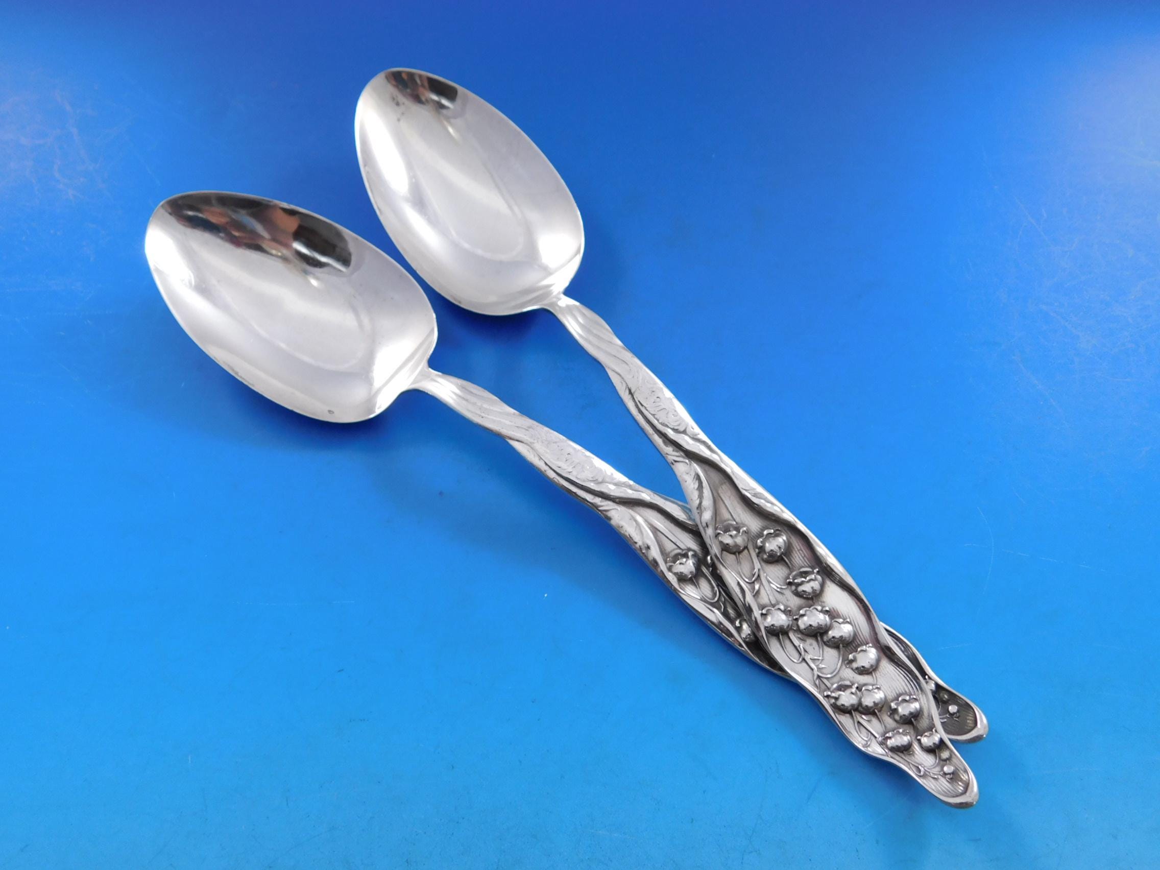 【 】純銀スプーンLily of the Valley Lily of the Valley by Whiting Sterling Silver Egg Spoon – Atlanta