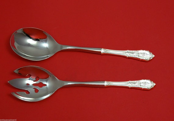 Chateau Rose by Alvin Sterling Silver Wedding Cake Set Server 2pc Custom Made HH