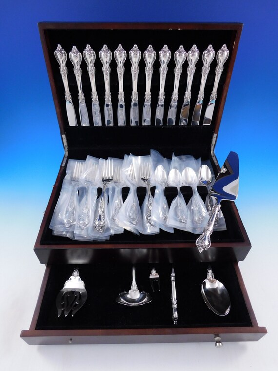 Delacourt by Lunt Sterling Silver Flatware Set for 12 Service 54