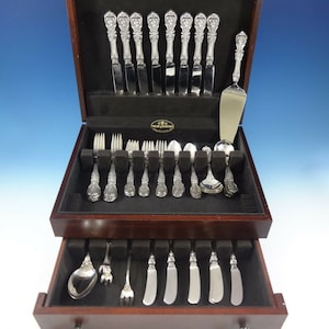 Francis I By Reed  and  Barton Sterling Silver Flatware Set For 8 Service 52 Pcs