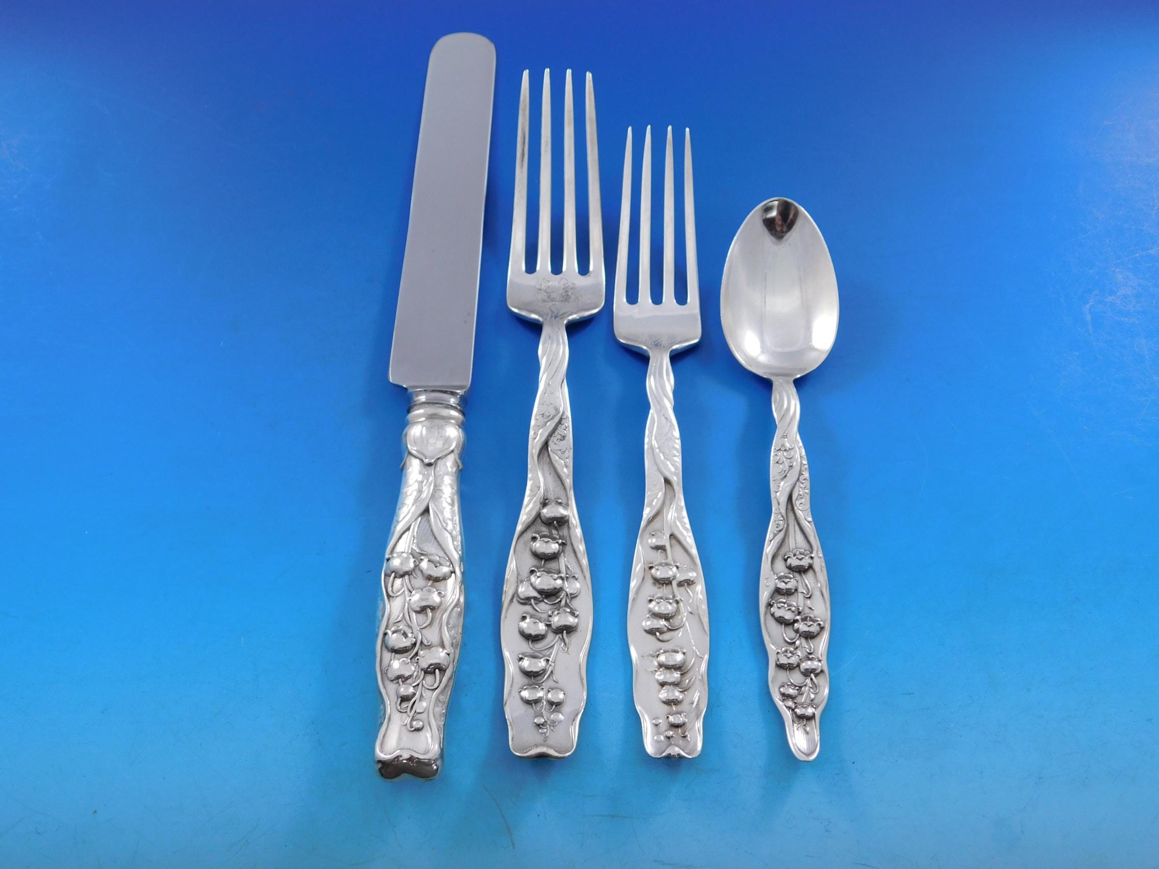 Lily of the Valley by Whiting Sterling Silver Flatware Set Service