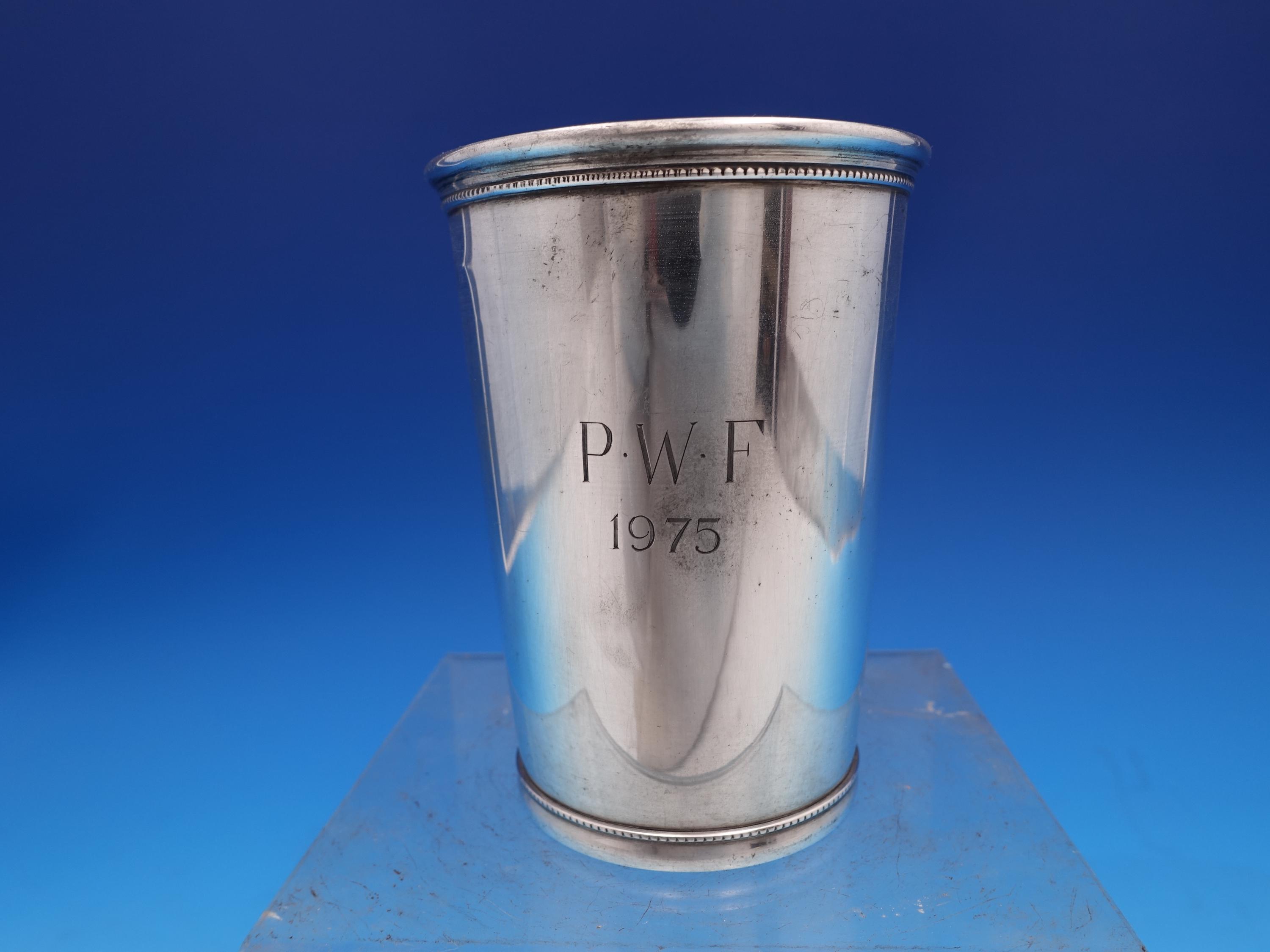 Tiffany and Co Sterling Silver Mint Julep Cup #390 SB Monogram