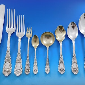 Renaissance by Dominick and Haff Sterling Silver Flatware Set Service 109 pc Din