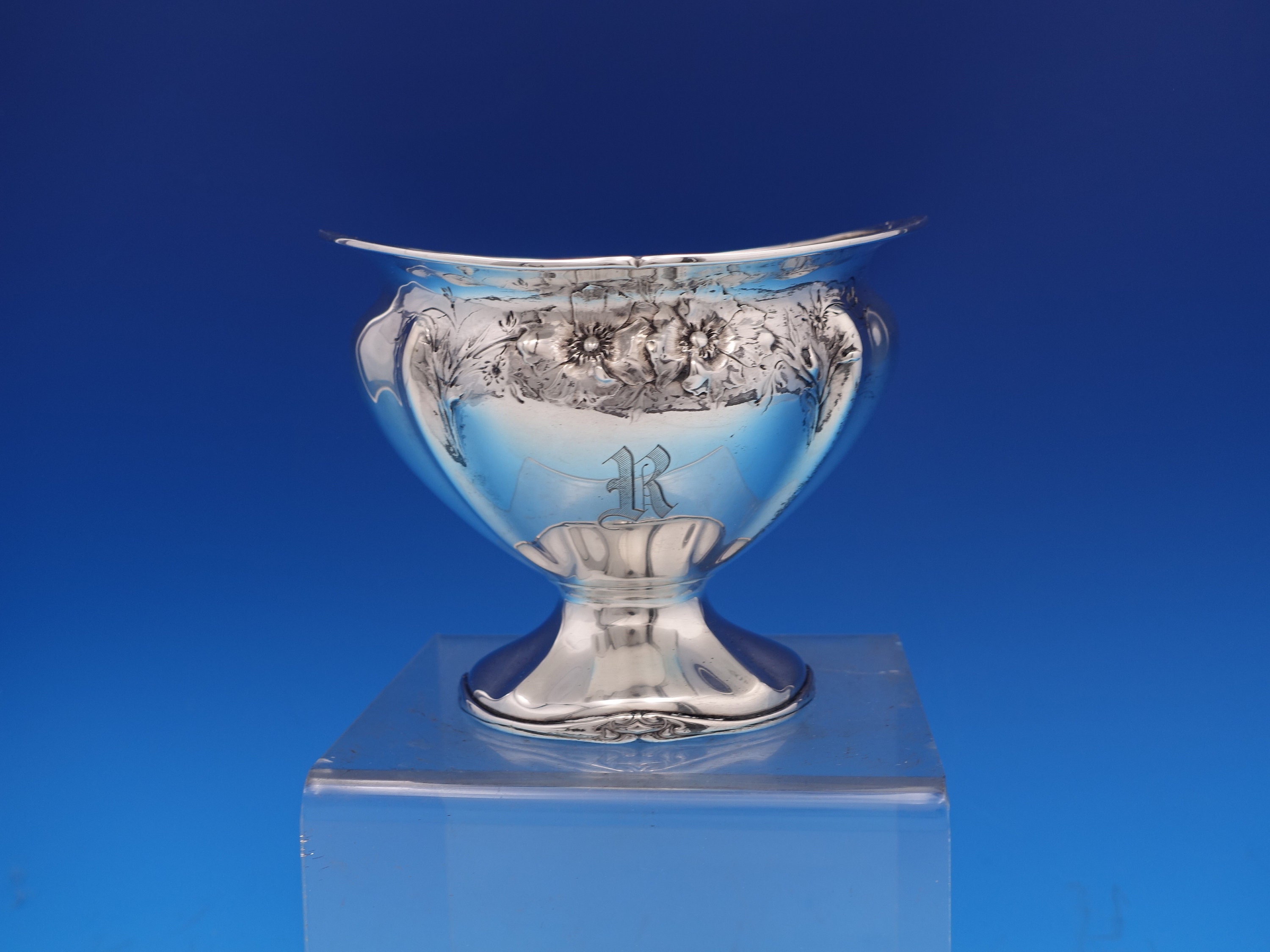 Les Cinq Fleurs by Reed and Barton Sterling Silver Tea Set