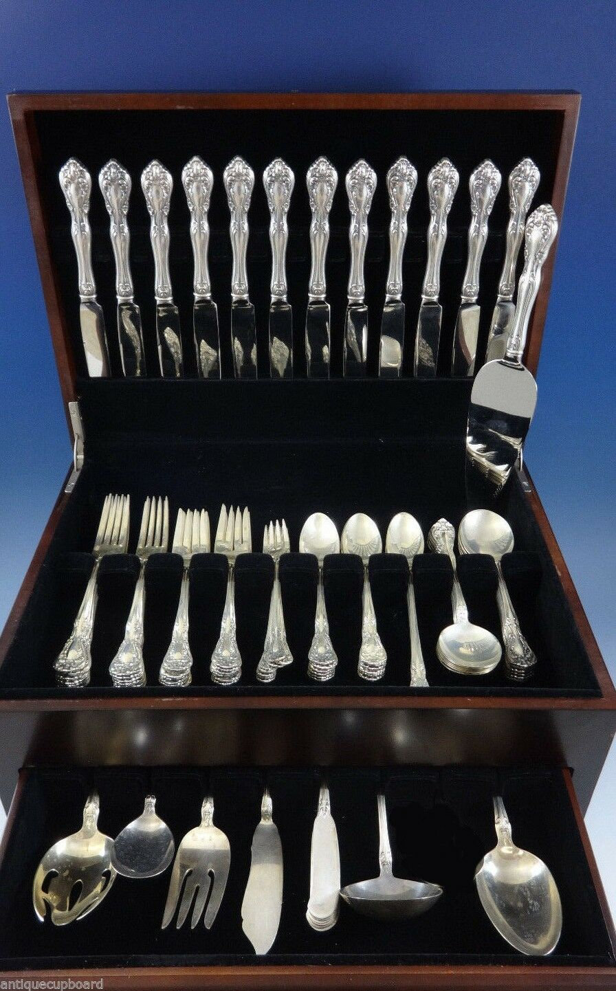 Chateau Rose by Alvin Sterling Silver Flatware Set for 12 Service