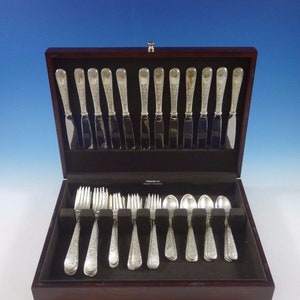 Old Maryland Engraved by Kirk Sterling Silver Flatware Set 12 Service 48 Pieces