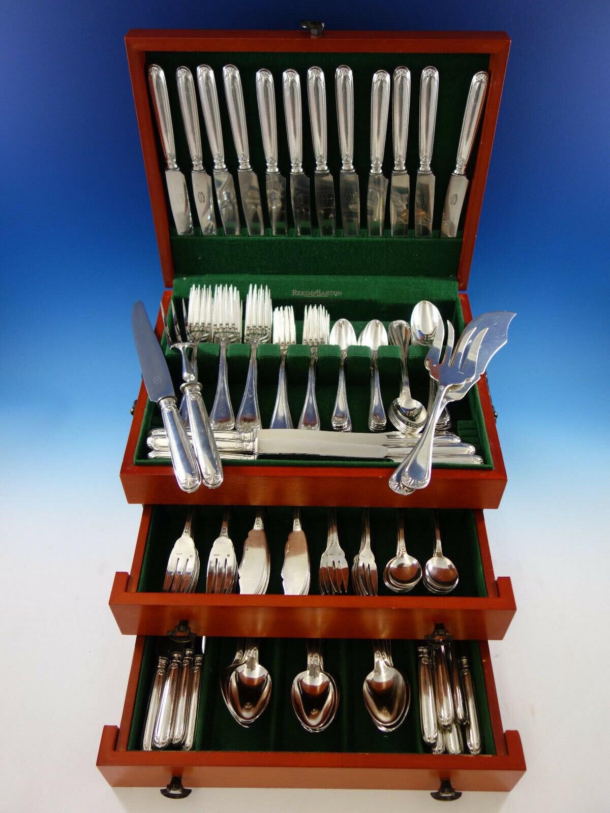 Louis XV Rocaille by Boulenger French Silverplate Flatware Service