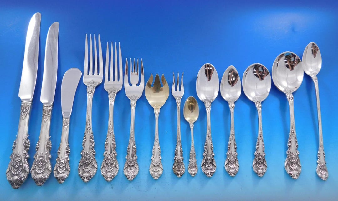 Sir Christopher by Wallace Sterling Silver Flatware Set 18 Service