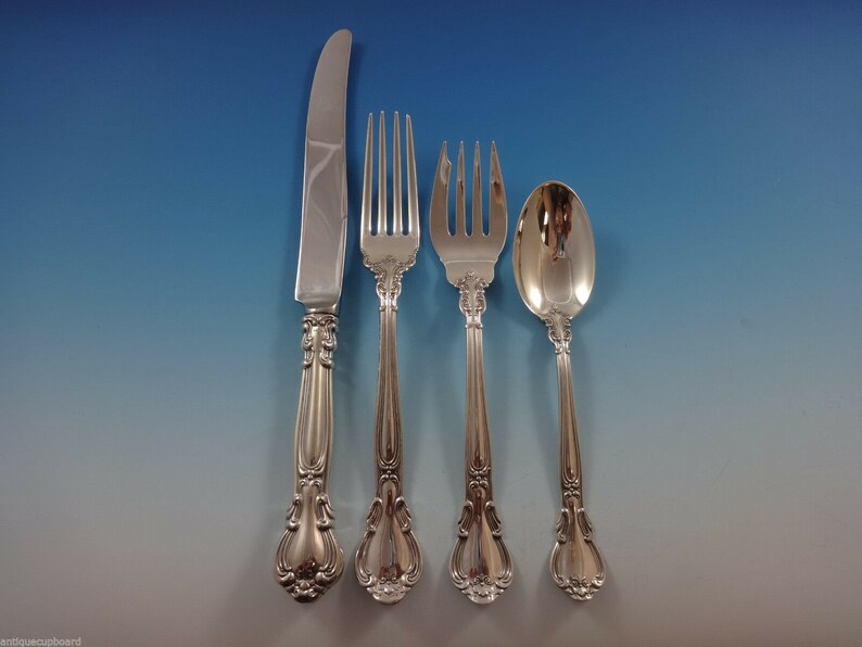 Chantilly by Gorham Sterling Silver Flatware Set For 12 Etsy