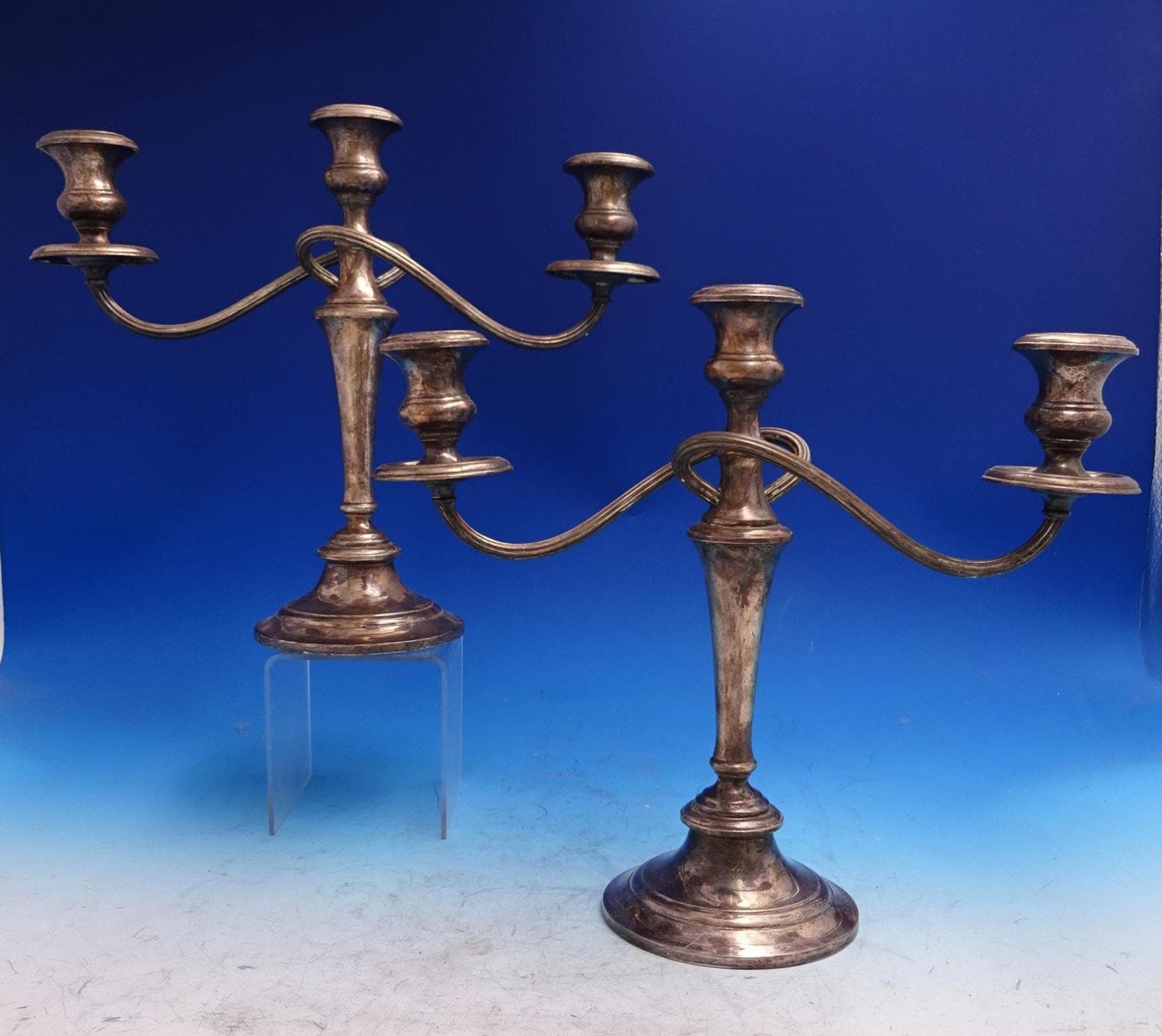 Gorham Silver Candelabra Pair - Etsy