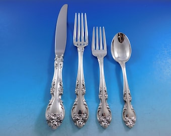 Melrose by Gorham Sterling Silver Flatware Set for 12 Service 48 pcs Dinner  Size
