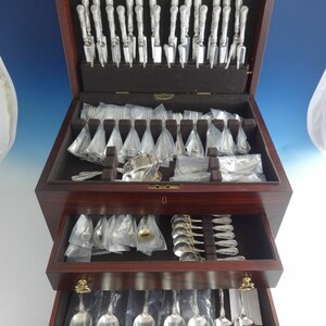 Number 10 Ten by Dominick and Haff Sterling Silver Flatware Set Service ...