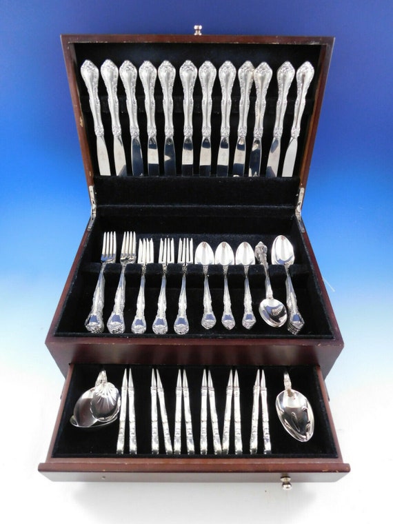 Alencon Lace by Gorham Sterling Silver Flatware Set for 12 Service