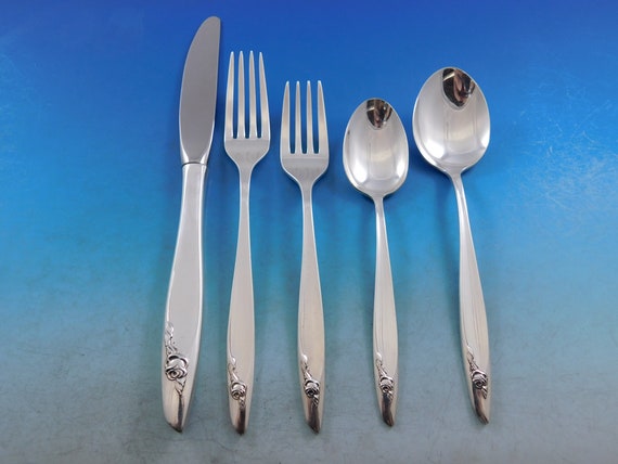 Eternal Rose by Alvin Sterling Silver Flatware Set for 8 Service