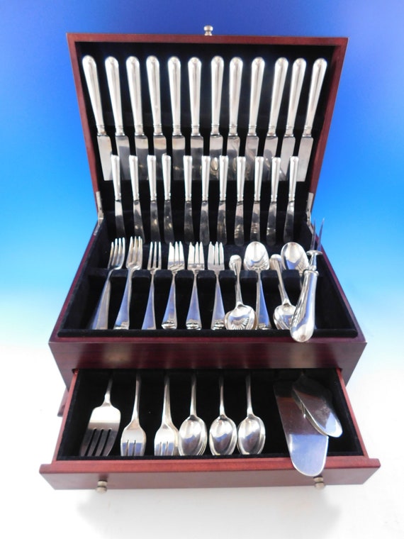 Puiforcat ／Service à poisson 24pc Antique French Sterling Silver PUIFORCAT Fork & Knife