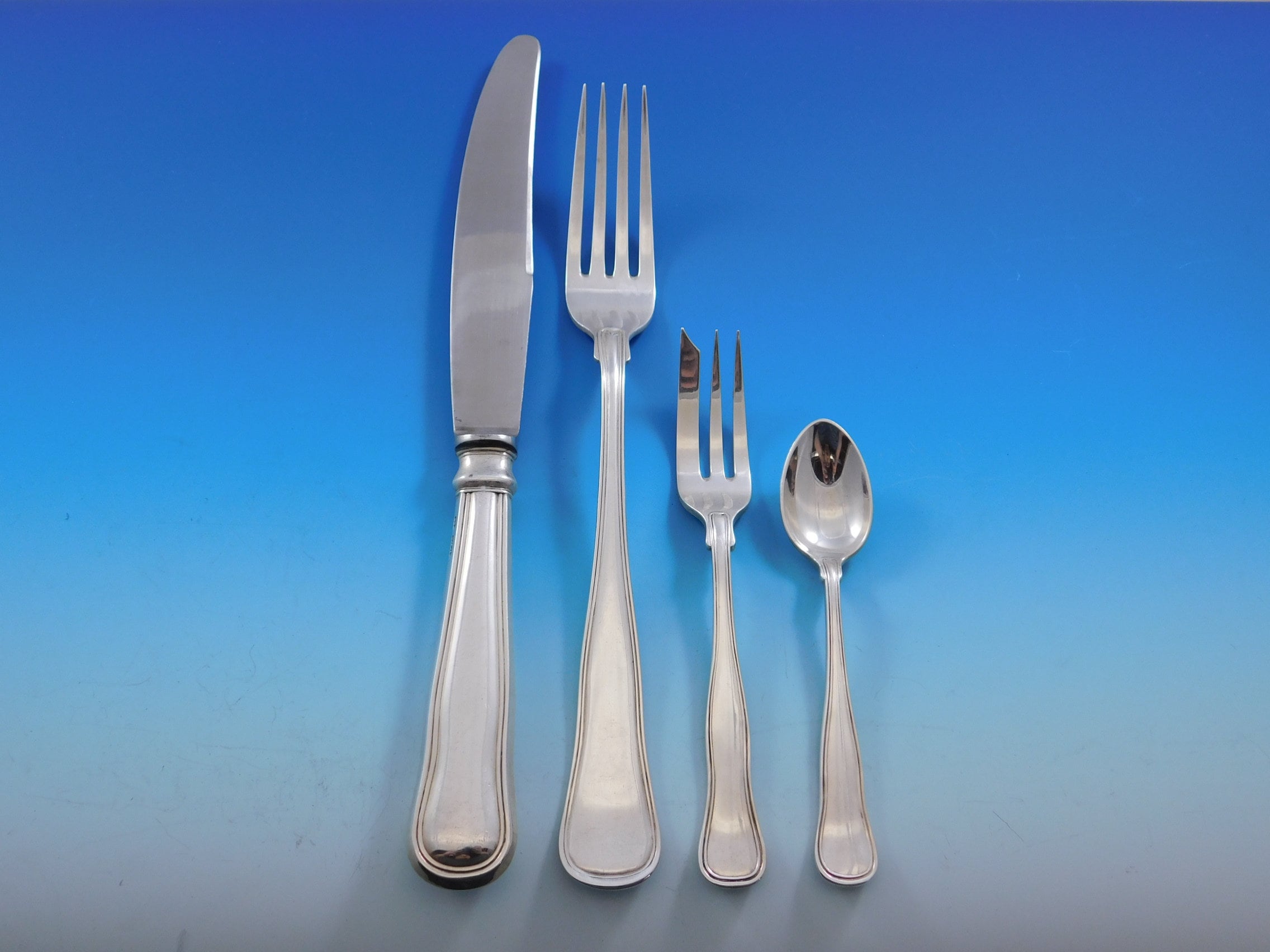 Fiddle Thread by Suzuyo Japanese 950 Sterling Silver Flatware Set