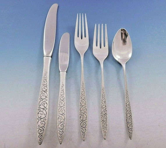 Spanish Lace by Wallace Sterling Silver Flatware Set for 12 Etsy