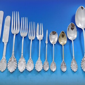 Grecian by Gorham Sterling Silver Flatware Service Rare circa 1861 Early 101 pcs image 1