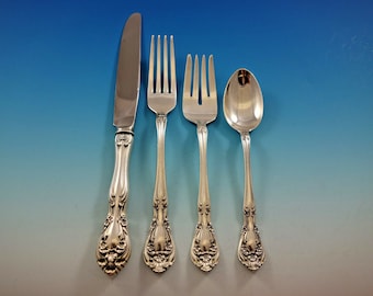 Chateau Rose by Alvin Sterling Silver Flatware Set for 12 Service