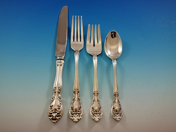 Chateau Rose by Alvin Sterling Silver Flatware Set for 12 Service