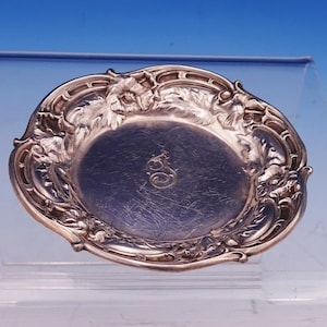 Les Six Fleurs By Reed And Barton Sterling Silver Butter Pat #n478 (#3077)