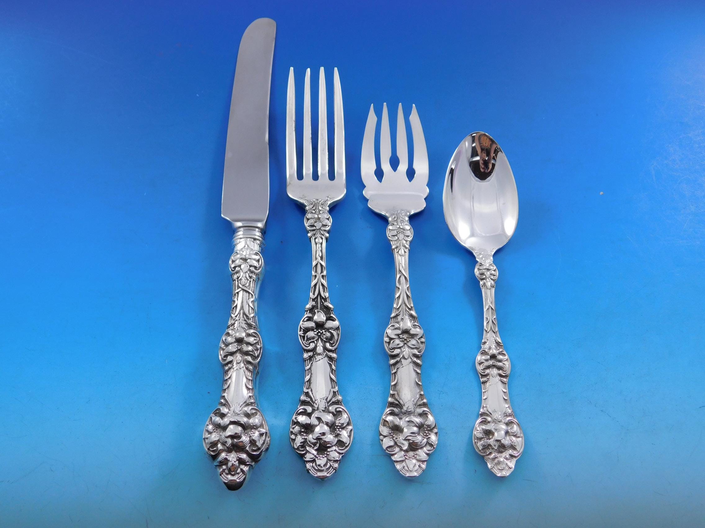Old Orange Blossom by Gorham Sterling Silver Flatware Set Service