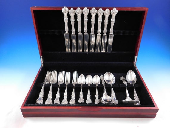 Majestic by Alvin Sterling Silver Flatware Set for 8 Service 43