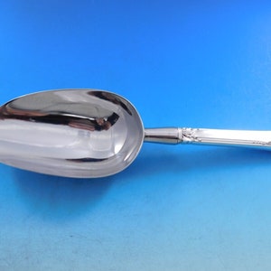Damask Rose By Oneida Sterling Silver Ice Scoop Hh W/stainless Custom 9 1/4&quot;